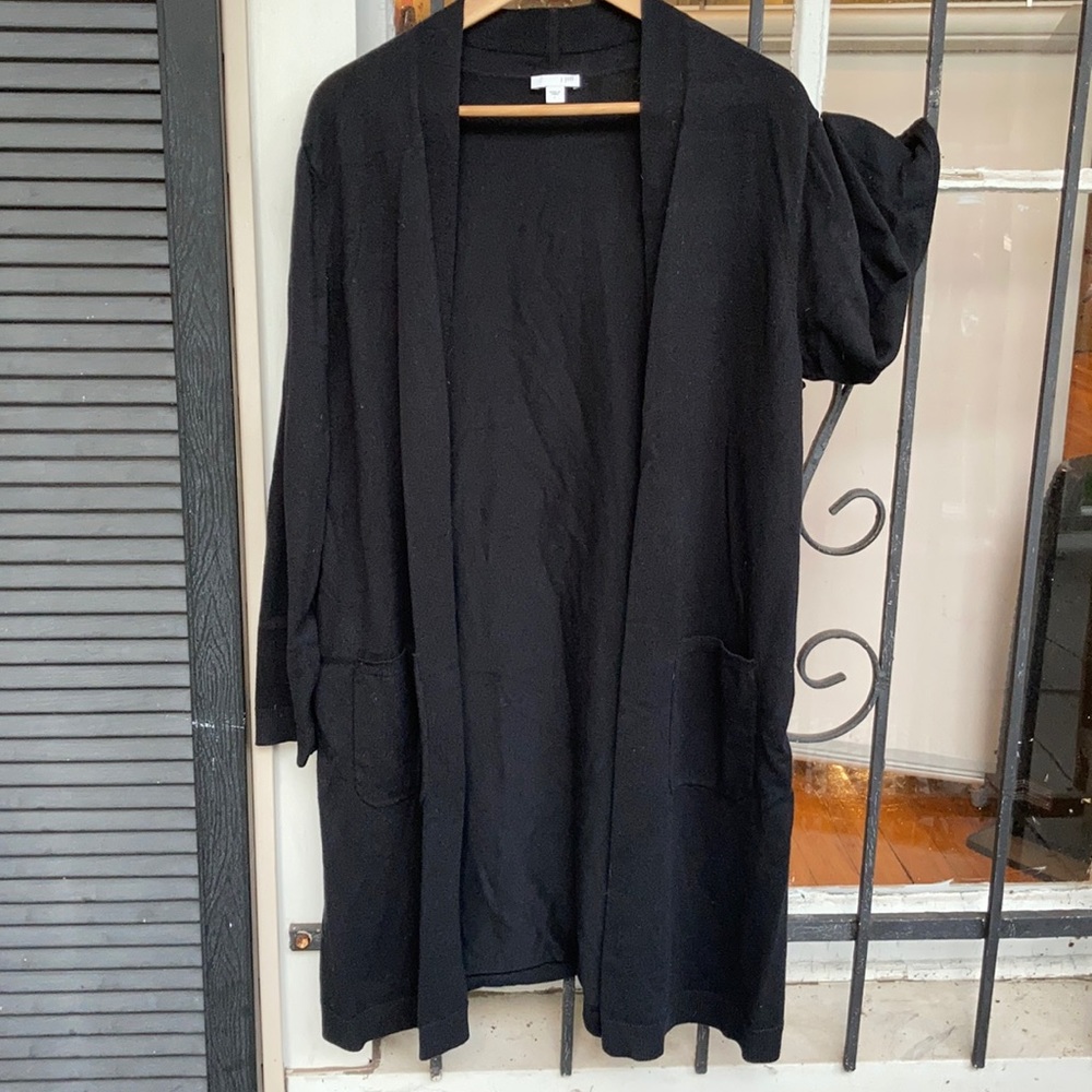 Cozy oversized open cardigan